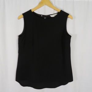 Nine West Black Sleeveless Suit Top Size Small